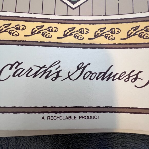 Vintage Rubber Foam Backing Set Of 4 Mother Earths Brand Cinnamon Placemats - Picture 8 of 10